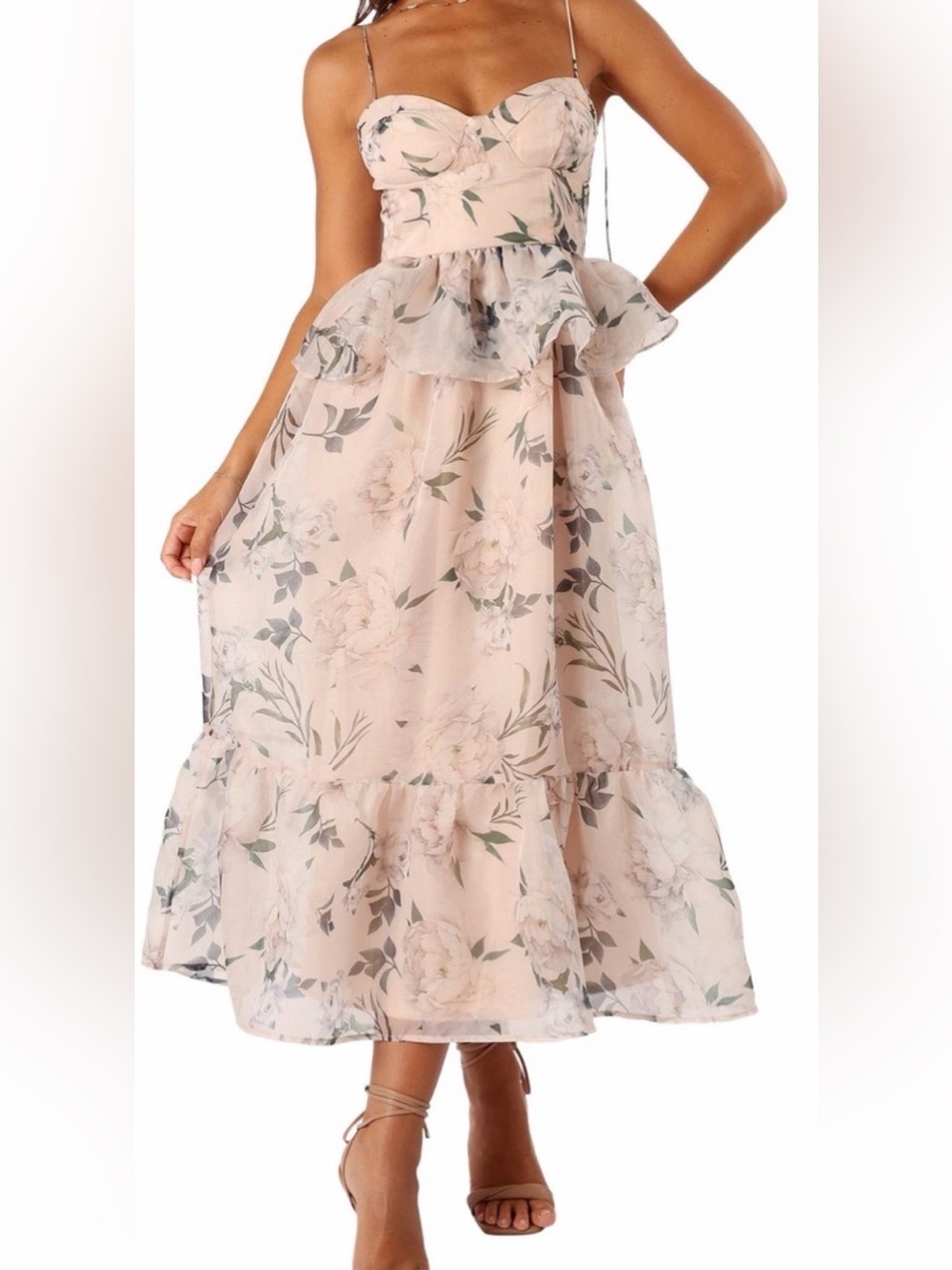 Petal & Pup Kennie Floral Midi Dress - size medium